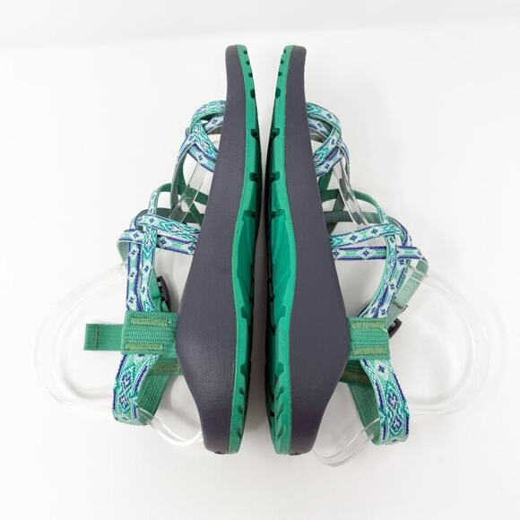 Chacos Mint Green/Gray ZX2 Sport Sandals Women's Size 9 EUC Arch Support Footbed - Picture 5 of 9